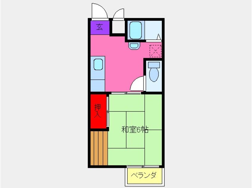 間取図 関東鉄道竜ケ崎線/竜ケ崎駅 徒歩17分 2階 築38年