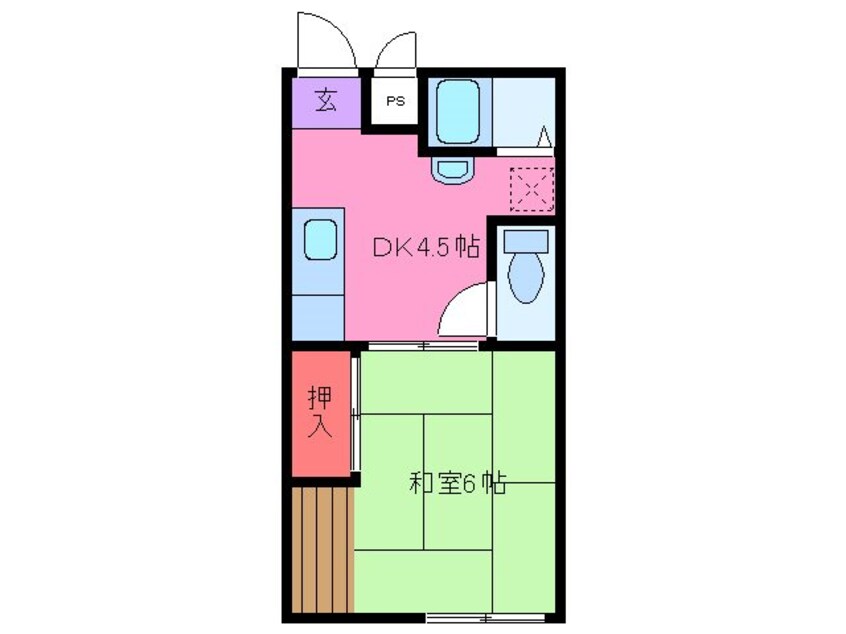 間取図 コーポひまわり