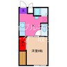 コーポひまわり 1Kの間取り