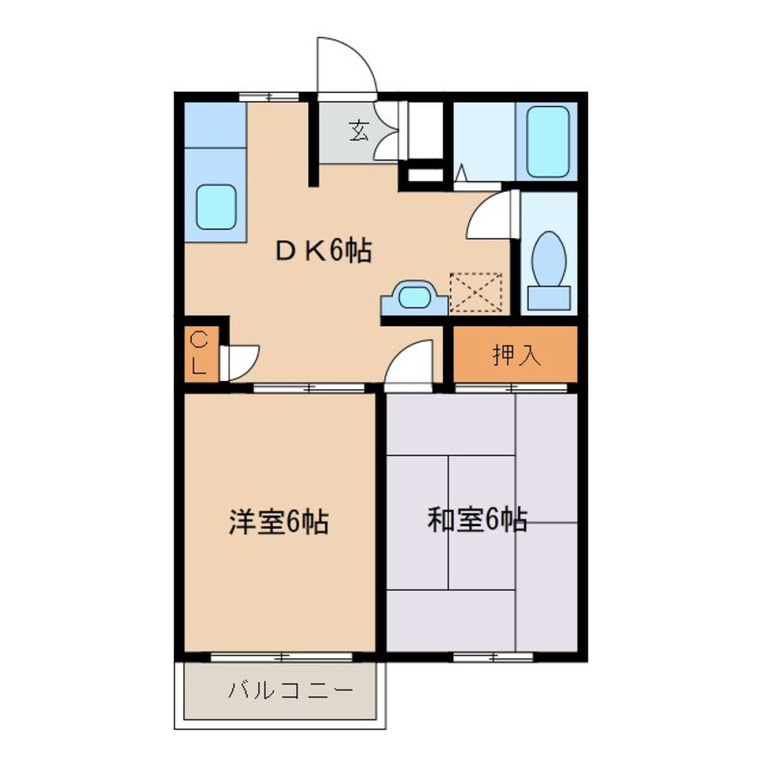 間取図 フレグランス千代川D