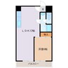 フラット井野台 1LDKの間取り