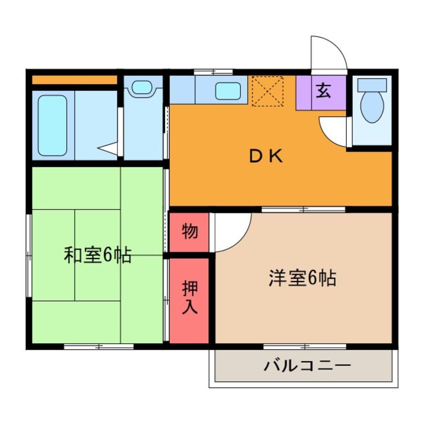 間取図 ホワイトコーポC