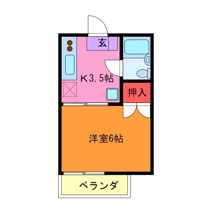 間取図 取手戸頭第一グリーンコーポ