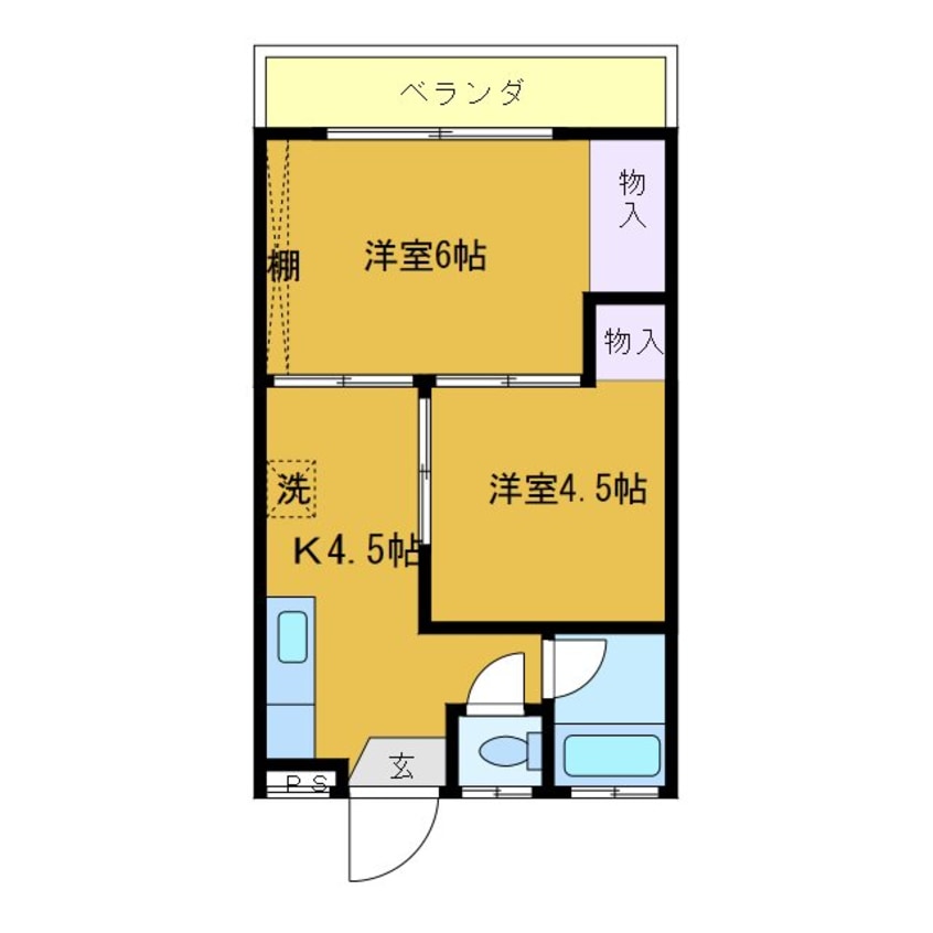間取図 スワンコーポ