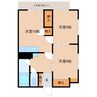 サンハイツ遠の森 2LDKの間取り