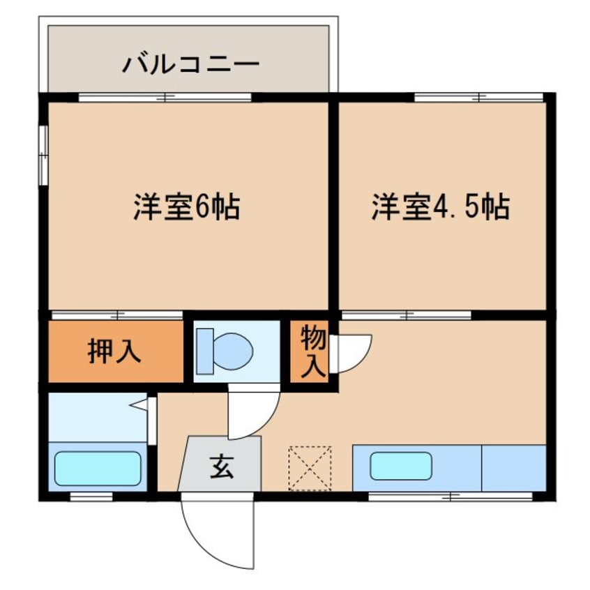 間取図 ムラタコーポ