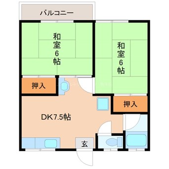 間取図 大津コーポ
