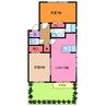 藤代パークマンション　D 2LDKの間取り