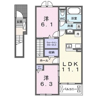 間取図 フラン　メゾン　ソレイユ