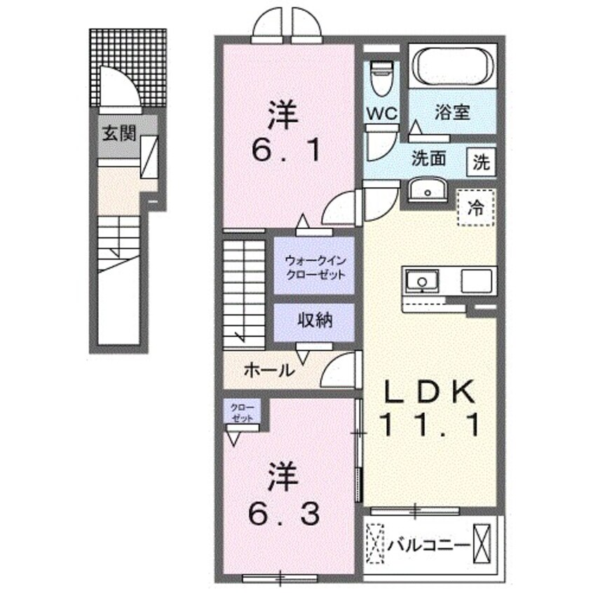 間取図 フラン　メゾン　ソレイユ