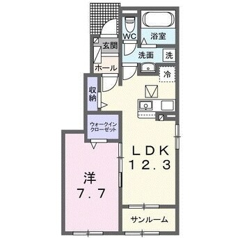 間取図 フラン　メゾン　ソレイユ