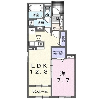 間取図 フラン　メゾン　ソレイユ