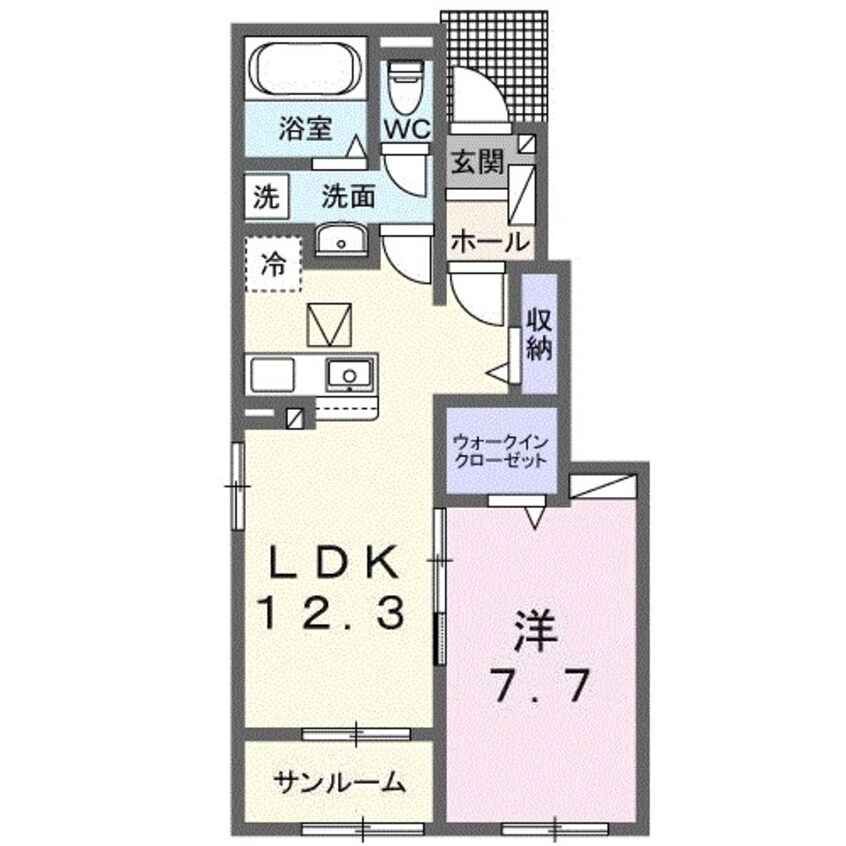 間取図 フラン　メゾン　ソレイユ