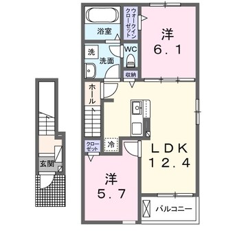 間取図 アザレアＴ　III