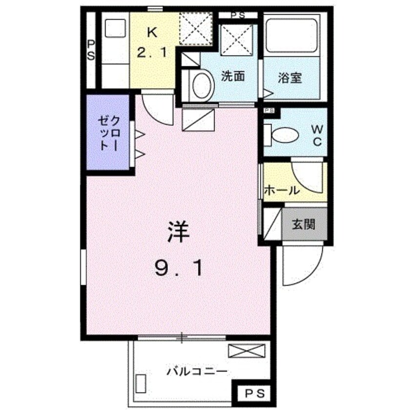 間取図 ハイム夢みの