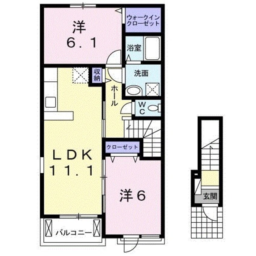 間取図 アヴニール・ヒルズII