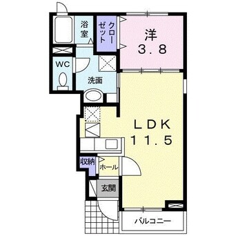 間取図 ジェルメ　グランツ