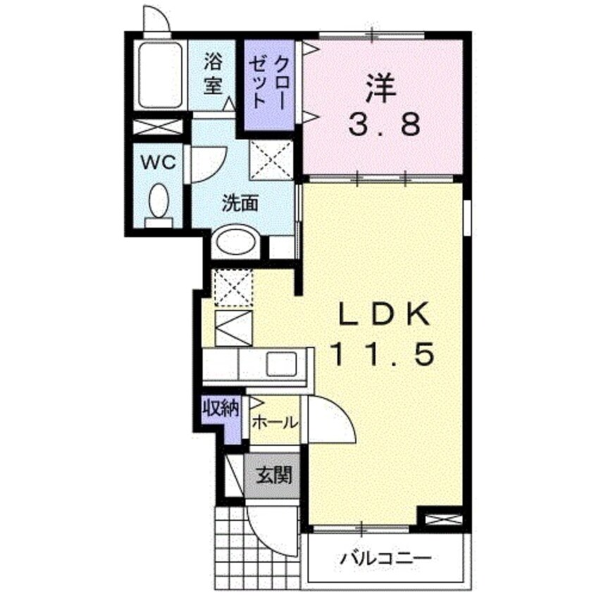 間取図 ジェルメ　グランツ