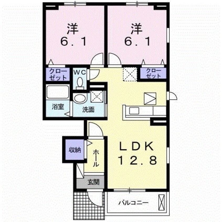 間取図 カーサ　アバンツァート