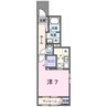 コルティーレII 1Kの間取り