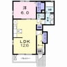 エターナル 1LDKの間取り