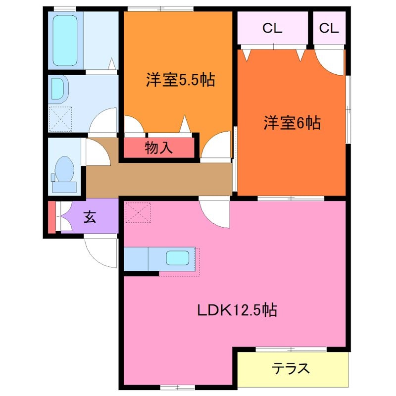 間取り図 藤代パークマンション　F
