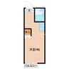 セレッソ笠間A 1Rの間取り
