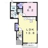 セレーネ 1LDKの間取り
