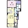 ロジュマン弐番館 1LDKの間取り
