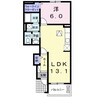 ラグーナＢ 1LDKの間取り