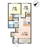 サンパークI 2LDKの間取り
