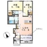 ノイエプルーシア 2LDKの間取り