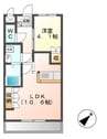 レジデンス・ヒルズ 1LDKの間取り