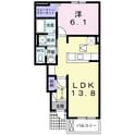 エレガンシアIの間取図