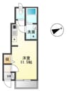 サンステイトゆめみ野 1Kの間取り
