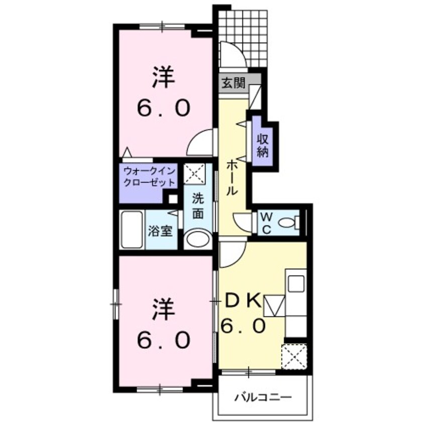 間取図 ジュネス・キミサクＢ