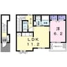 ヴィヴレＳ 1LDKの間取り