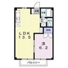 桜荘 1LDKの間取り