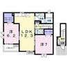 ＫＫハイツ 2LDKの間取り