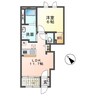 エトワール 1LDKの間取り