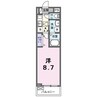フォレスト佐貫 1Kの間取り