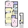 キルシェ 2LDKの間取り