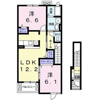 間取図 サニーサイドヒル　Ｂ