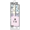 フォレスト佐貫 1Kの間取り