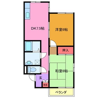 間取図 カサブランカ