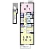 クリスタル　ピア 1LDKの間取り