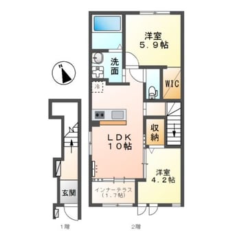 間取図 アンベリール・ヴィラI