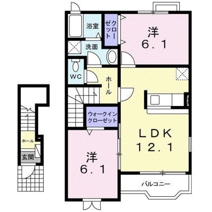 間取図 クラロポルタ
