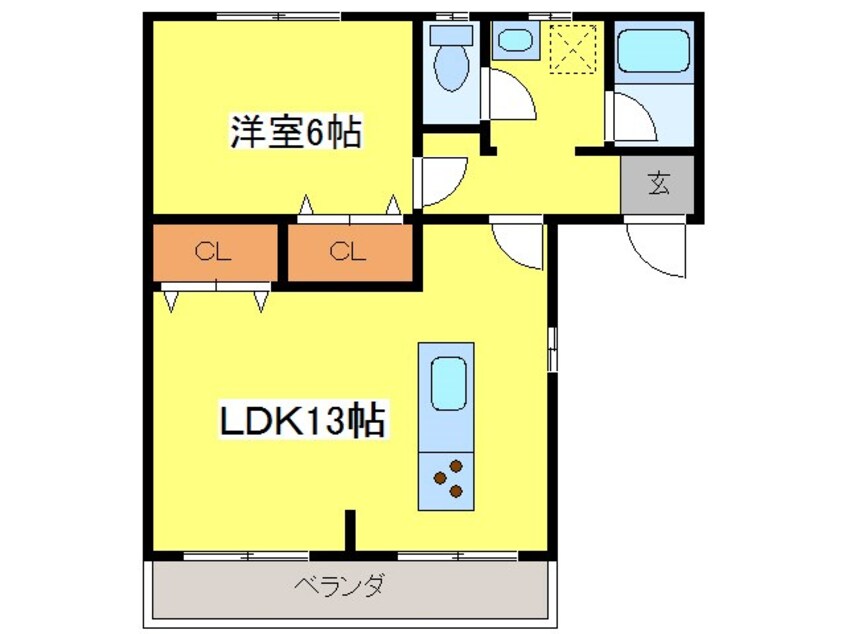 間取図 ミヤマハイツ