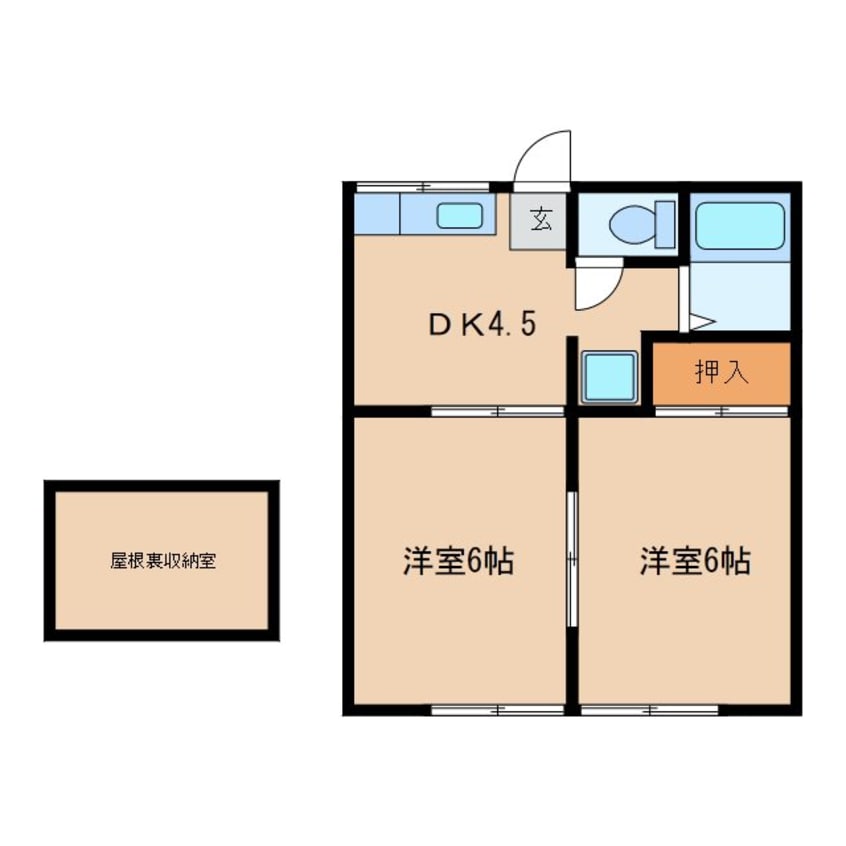 間取図 川村ハイツ1号館